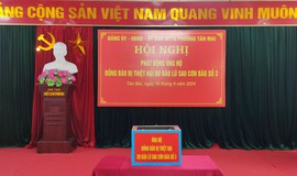 Phường Tân Mai tổ chức Hội nghị phát động ủng hộ đồng bào bị thiệt hai do bão lũ sau cơn bão số 3