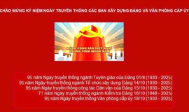 Kỷ niệm Ngày truyền thống các ban Xây dựng Đảng và Văn phòng cấp ủy