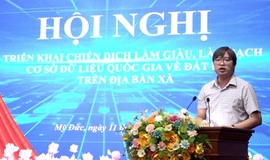 Xã Mỹ Đức triển khai thực hiện chiến dịch làm giàu, làm sạch cơ sở dữ liệu quốc gia về đất đai