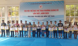Khai mạc Đại hội Thể dục Thể thao phường Giảng Võ lần thứ I 