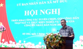 Xã Mỹ Đức triển khai công tác tuyển chọn, gọi công dân nhập ngũ và thực hiện nghĩa vụ tham gia Công an Nhân dân năm 2026