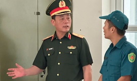 ĐOÀN KIỂM TRA CỦA BỘ TƯ LỆNH THỦ ĐÔ HÀ NỘI ĐẾN THĂM, KIỂM TRA BAN CHỈ HUY QUÂN SỰ XÃ 