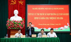 Đại biểu HĐND xã Chương Dương tiếp xúc cử tri các thôn tại đơn vị bầu cử số 1, 2 và số 3 thuộc xã Tự Nhiên (cũ), Thư Phú (cũ) và xã Chương Dương (cũ) trước kỳ họp thường lệ cuối năm HĐND xã khoá XXII, nhiệm kỳ 2021-2026