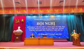Phường Việt Hưng tổ chức Hội nghị Đối thoại với người dân, doanh nghiệp về thủ tục hành chính và giải quyết thủ tục hành chính: Quyết tâm chuyển đổi số, 