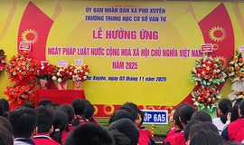 Xã Phú Xuyên tổ chức lễ phát động hưởng ứng 
“Ngày Pháp luật nước Cộng hòa xã hội chủ nghĩa Việt Nam năm 2025”