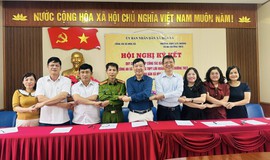 CÔNG AN XÃ HÒA XÁ KÝ KẾT QUY CHẾ PHỐI HỢP CÔNG TÁC ĐẢM BẢO AN NINH TRẬT TỰ VỚI CÁC TRƯỜNG HỌC TRÊN ĐỊA BÀN XÃ