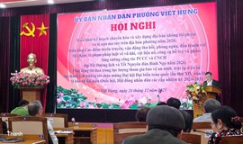 Phường Việt Hưng triển khai các giải pháp bảo đảm An ninh, trật tự, phòng chống tội phạm, ma túy, PCCC & CNCH dịp cuối năm 2025 - đầu năm 2026