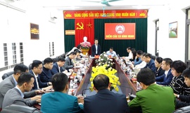 Đoàn Giám sát số 14 của Ban Thường vụ Thành ủy Hà Nội làm việc với xã Bình Minh