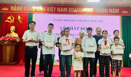 Thị trấn Quốc Oai: Lễ phát động Tháng hành động vì trẻ em năm 2025 và trao quà cho trẻ em có hoàn cảnh khó khăn