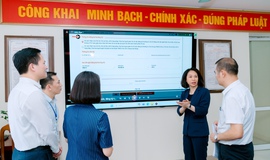 Phó Chủ tịch UBND Thành phố Vũ Thu Hà kiểm tra thực tế các phường mới sau sắp xếp của quận Long Biên