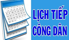 Lịch tiếp công dân của Bí thư Đảng ủy và Chủ tịch UBND xã Thạch Thất