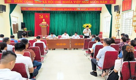 LÃNH ĐẠO UBND XÃ THƯ LÂM LÀM VIỆC VỚI CÁC ĐƠN VỊ ĐANG THỰC HIỆN CÁC DỰ ÁN XÂY DỰNG CƠ SỞ VẬT CHẤT TRƯỜNG HỌC TRÊN ĐỊA BÀN XÃ