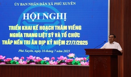 Hội nghị triển khai kế hoạch thăm viếng Nghĩa trang liệt sỹ và tổ chức thắp nến tri ân dịp kỷ niệm 27/7