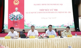 Tổ đại biểu số 10 HĐND thành phố Hà Nội đã tiếp xúc cử tri các phường: Hà Đông, Dương Nội, Yên Nghĩa, Phú Lương, Kiến Hưng