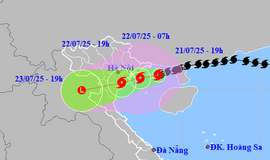 Tin bão khẩn cấp (cơn bão số 3) - 20h00 ngày 21/7/2025
