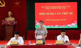 Hội nghị Ban Chấp hành Đảng bộ xã Hồng Vân lần thứ 02 (hội nghị mở rộng)