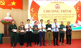 Xã Bình Minh tri ân các anh hùng liệt sĩ, thương, bệnh binh nhân kỷ niệm 78 năm Ngày Thương binh - Liệt sĩ