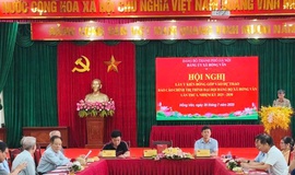 Đảng uỷ Xã Hồng Vân tổ chức hội nghị lấy ý kiến góp ý vào dự thảo Văn kiện Đại hội Đảng bộ xã lần thứ I, nhiệm kỳ 2025-2030