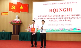 UBND xã Bình Minh tổ chức Hội nghị công bố quyết định thành lập các cơ quan chuyên môn và công tác cán bộ theo Nghị định 150/2025/NĐ-CP