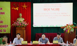 Đảng ủy xã Chương Dương tổ chức Hội nghị báo cáo kết quả công tác tháng 7 và triển khai nhiệm vụ tháng 8 năm 2025