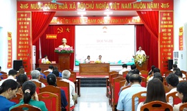 Ủy ban MTTQ Việt Nam xã Bình Minh lấy ý kiến đóng góp vào Dự thảo văn kiện Đại hội Đảng bộ các cấp