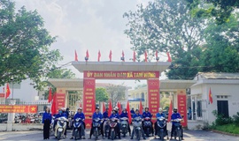ĐOÀN XÃ TAM HƯNG RA QUÂN ĐỘI HÌNH THANH NIÊN HỖ TRỢ VẬN HÀNH VÀ TUYÊN TRUYỀN LƯU ĐỘNG MÔ HÌNH CHÍNH QUYỀN ĐỊA PHƯƠNG 2 CẤP