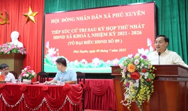 Tổ đại biểu số 9 HĐND xã tiếp xúc cử tri