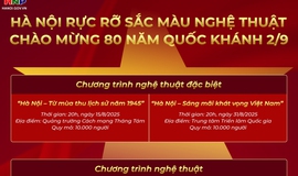 Hà Nội rực rỡ sắc màu nghệ thuật chào mừng 80 năm Quốc Khánh 2/9