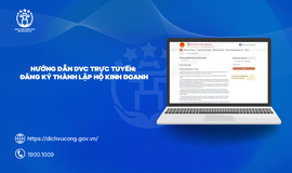 Hướng dẫn thực hiện Thủ tục Đăng ký thành lập hộ kinh doanh