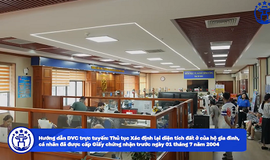 Hướng dẫn DVC trực tuyến - thủ tục Xác định lại diện tích đất ở của hộ gia đình, cá nhân cấp Giấy chứng nhận trước 01/7/2004