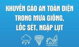 Khuyến cáo an toàn điện trong mưa giông, lốc sét, ngập lụt.