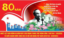 Tuyên truyền kỷ niệm 80 năm ngày Cách mạng tháng Tám (19/8/1945-19/8/2025) và Quốc khánh nước CHXHCN Việt Nam (2/9/1945-2/9/2025).