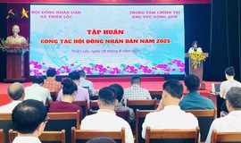 Hội nghị tập huấn công tác HĐND năm 2025 tại xã Thiên Lộc.