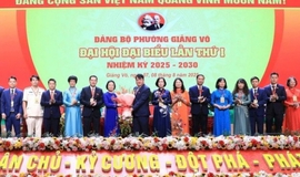 Đại hội đại biểu Đảng bộ phường Giảng Võ lần thứ I, nhiệm kỳ 2025-2030 thành công tốt đẹp