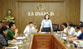 Hội nghị bàn giao hồ sơ quản lý địa giới hành chính và các nội dung liên quan đến xóm chùa Cát- thôn Lam Điền- xã Quảng Bị về thôn Bãi 2 xã Bình Minh