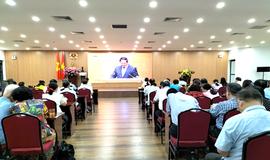 Đảng bộ phường Cầu Giấy tiếp sóng trực tuyến Hội nghị toàn quốc quán triệt, triển khai thực hiện 04 Nghị quyết của Bộ Chính trị