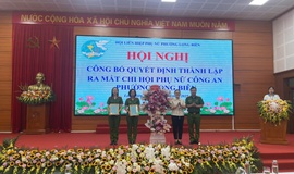 Ra mắt Chi hội Phụ nữ Công An phường Long Biên