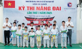 Võ đường Karate Long Hà tổ chức Thi nâng đai lần thứ 2 năm 2025