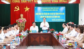 Sở Giáo dục và Đào tạo Hà Nội làm việc với xã đảo Minh Châu: Chung tay tháo gỡ khó khăn, nâng cao chất lượng giáo dục
