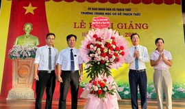 Thạch Thất: Lễ khai giảng đặc biệt năm học 2025- 2026 diễn ra tưng bừng, ý nghĩa