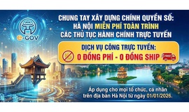 THÔNG BÁO: Về việc thực hiện các chính sách khuyến khích tổ chức, cá nhân thực hiện dịch vụ công trực tuyến đối với các thủ tục hành chính thuộc phạm vi quản lý của UBND thành phố Hà Nội