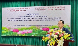 UBND PHƯỜNG VĂN MIẾU - QUỐC TỬ GIÁM NÂNG CAO HIỆU QUẢ TÍN DỤNG CHÍNH SÁCH XÃ HỘI GÓP PHẦN BẢO ĐẢM AN SINH VÀ ỔN ĐỊNH ĐỜI SỐNG NHÂN DÂN