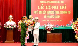 LỄ CÔNG BỐ QUYẾT ĐỊNH CỦA CÔNG AN THÀNH PHỐ VỀ CÔNG TÁC CÁN BỘ ĐỐI VỚI CÔNG AN XÃ BÌNH MINH