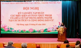 ỦY BAN NHÂN DÂN PHƯỜNG VIỆT HƯNG SẴN SÀNG TỔ CHỨC CÁC LỄ HỘI XUÂN BÍNH NGỌ VUI TƯƠI, ĐẢM BẢO AN TOÀN THỰC PHẨM