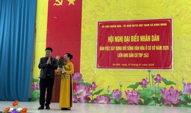 Liên khu dân cư tổ dân phố 2&3 xã Bình Minh tổ chức hội nghị đại biểu Nhân dân bàn xây dựng đời sống văn hóa cơ sở năm 2026