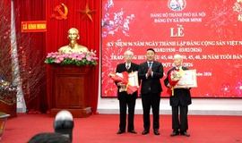 Xã Bình Minh: Trang trọng tổ chức lễ kỷ niệm 96 năm Ngày thành lập Đảng và trao Huy hiệu Đảng đợt 3/2