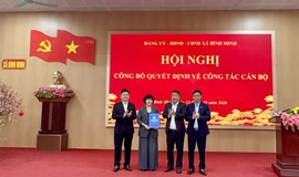 CÔNG BỐ QUYẾT ĐỊNH PHÊ CHUẨN PHÓ CHỦ TỊCH UBND XÃ VÀ KIỆN TOÀN BAN GIÁM ĐỐC TRUNG TÂM DỊCH VỤ TỔNG HỢP XÃ BÌNH MINH