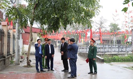 Chủ tịch UBND xã Tam Hưng - Bùi Đình Thái kiểm tra công tác chuẩn bị Lễ hội chùa Bối Khê xuân Bính Ngọ 2026