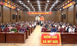 Xã Mỹ Đức tham dự hội nghị trực tuyến toàn quốc triển khai công tác bầu cử