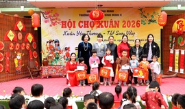 Trường Mầm non Bình Minh II tổ chức Hội chợ Xuân 2026 với chủ đề 